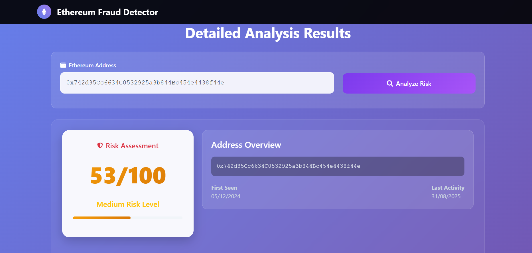 EthGuard - AI powered Etherium Fraud detection System by Atharva Khismatrao